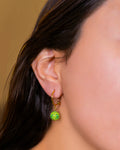 Boucles d’Oreilles Créoles avec Perle