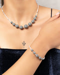 Ensemble Collier et Bracelet en Perles